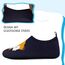 Kyopp Hausschuhe Kinder Junge Mädchen Pantoffeln Atmungsaktive Rutschfest Weich Barfussschuhe für Lauflernschuhe Kleinkinder Schuhe Kindergarten Unisex (Fuchs Marineblau 26/27EU)