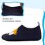 Kyopp Hausschuhe Kinder Junge Mädchen Pantoffeln Atmungsaktive Rutschfest Turnschläppchen Weich Barfussschuhe für Lauflernschuhe Kindergarten Slippers Gr.20-35 (Fuchs Marineblau 32/33EU)