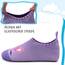Kyopp Hausschuhe Kinder Junge Mädchen Pantoffeln Atmungsaktive Rutschfest Weich Barfussschuhe für Lauflernschuhe Kleinkinder Schuhe Kindergarten Unisex (Einhorn Lila 32/33EU)