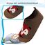 Kyopp Hausschuhe Kinder Junge Mädchen Pantoffeln Atmungsaktive Rutschfest Weich Barfussschuhe für Lauflernschuhe Kleinkinder Schuhe Kindergarten Unisex (Fuchs Dunkle Kaffeefarbe 28/29EU)