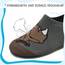 Kyopp Hausschuhe Kinder Junge Mädchen Pantoffeln Atmungsaktive Rutschfest Weich Barfussschuhe für Lauflernschuhe Kleinkinder Schuhe Kindergarten Unisex (Nashorn Dunkelgrau 34/35EU)