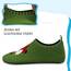 Kyopp Hausschuhe Kinder Junge Mädchen Pantoffeln Atmungsaktive Rutschfest Weich Barfussschuhe für Lauflernschuhe Kleinkinder Schuhe Kindergarten Unisex (Fuchs Grün 34/35EU)