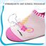 Kyopp Hausschuhe Kinder Junge Mädchen Pantoffeln Atmungsaktive Rutschfest Weich Barfussschuhe für Lauflernschuhe Kleinkinder Schuhe Kindergarten Unisex (Einhorn Rosa(Abstrakt) 36/37EU)