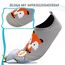 Kyopp Hausschuhe Kinder Junge Mädchen Pantoffeln Atmungsaktive Rutschfest Weich Barfussschuhe für Lauflernschuhe Kleinkinder Schuhe Kindergarten Unisex (Fuchs 34/35EU)