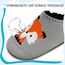 Kyopp Hausschuhe Kinder Junge Mädchen Pantoffeln Atmungsaktive Rutschfest Weich Barfussschuhe für Lauflernschuhe Kleinkinder Schuhe Kindergarten Unisex (Fuchs 34/35EU)