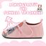 Kyopp Hausschuhe Kinder Junge Mädchen Pantoffeln Atmungsaktive Rutschfest Weich Barfussschuhe für Lauflernschuhe Kleinkinder Schuhe Kindergarten Unisex (Rosa Hase 34/35EU)