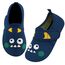 Kyopp Hausschuhe Kinder Junge Mädchen Pantoffeln Atmungsaktive Rutschfest Weich Barfussschuhe für Lauflernschuhe Kleinkinder Schuhe Kindergarten Unisex (Kleines Monster dunkelblau 34/35EU)