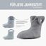 Ladeheid EVA Kinder Jungen Mädchen Gummistiefel Regenschuhe gefüttert Regenstiefel Gummischuhe LA-CA-04 (Grau, 24/25 EU)