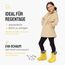 Ladeheid EVA Kinder Jungen Mädchen Gummistiefel Regenschuhe gefüttert Regenstiefel Gummischuhe LA-CA-04 (Gelb/Grau, 22/23 EU)