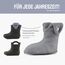 Ladeheid EVA Kinder Jungen Mädchen Gummistiefel Regenschuhe gefüttert Regenstiefel Gummischuhe LA-CA-04 (Carbone/Grau, 26/27 EU)