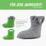 Ladeheid EVA Kinder Jungen Mädchen Gummistiefel Regenschuhe gefüttert Regenstiefel Gummischuhe LA-CA-04 (Grün/Grau, 28/29 EU)