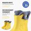 Ladeheid EVA Kinder Jungen Mädchen Gummistiefel Regenschuhe gefüttert Regenstiefel Gummischuhe LA-CA-04 (Gelb/Grau, 26/27 EU)