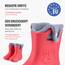 Ladeheid EVA Kinder Jungen Mädchen Gummistiefel Regenschuhe gefüttert Regenstiefel Gummischuhe LA-CA-04 (Koralle/Grau, 22/23 EU)