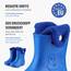 Ladeheid EVA Kinder Jungen Mädchen Gummistiefel Regenschuhe gefüttert Regenstiefel Gummischuhe LA-CA-04 (Blau/Marineblau, 32/33 EU)
