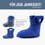 Ladeheid EVA Kinder Jungen Mädchen Gummistiefel Regenschuhe gefüttert Regenstiefel Gummischuhe LA-CA-04 (Metallisches Blau/Marineblau-2, 26/27 EU)