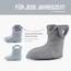 Ladeheid EVA Kinder Jungen Mädchen Gummistiefel Regenschuhe gefüttert Regenstiefel Gummischuhe LA-CA-04 (Grau, 30/31 EU)