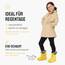 Ladeheid EVA Kinder Jungen Mädchen Gummistiefel Regenschuhe gefüttert Regenstiefel Gummischuhe LA-CA-04 (Gelb/Grau, 32/33 EU)