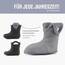 Ladeheid EVA Kinder Jungen Mädchen Gummistiefel Regenschuhe gefüttert Regenstiefel Gummischuhe LA-CA-04 (Carbone/Grau, 32/33 EU)