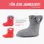 Ladeheid EVA Kinder Jungen Mädchen Gummistiefel Regenschuhe gefüttert Regenstiefel Gummischuhe LA-CA-04 (Koralle/Grau, 32/33 EU)