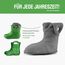 Ladeheid EVA Kinder Jungen Mädchen Gummistiefel Regenschuhe gefüttert Regenstiefel Gummischuhe LA-CA-04 (Smaragdgrün/Grau, 30/31 EU)