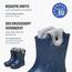 Ladeheid EVA Kinder Jungen Mädchen Gummistiefel Regenschuhe gefüttert Regenstiefel Gummischuhe LA-CA-04 Marineblau, 32/33 EU