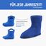 Ladeheid EVA Kinder Jungen Mädchen Gummistiefel Regenschuhe gefüttert LA-CA-03 (Blau/Marineblau, 26/27 EU)