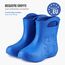 Ladeheid EVA Kinder Jungen Mädchen Gummistiefel Regenschuhe gefüttert LA-CA-03 (Blau/Marineblau, 26/27 EU)