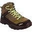 CMP Kids Rigel Mid Trekking Shoes Wp, Wanderschuhe, Olive-Yellow Fluo,