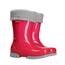 DEMAR Kinder Gummistiefel gefüttert TWISTER LUX (30/31, Pink mit Glitzer)
