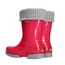 DEMAR Kinder Gummistiefel gefüttert TWISTER LUX (34/35, Pink mit Glitzer)