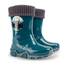 DEMAR Kinder Gummistiefel gefüttert STORMER LUX (32/33, Türkis)