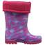 DEMAR Kinder Gummistiefel gefüttert Twister LUX (30/31, Herzen)