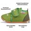 Giesswein Kinder Hausschuhe Strass Slim Fit - Lauflernschuhe für Jungen & Mädchen, Rutschfeste Krabbel-Schuhe mit Klettverschluss, Gummi-Sohle