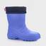 LEMIGO Unisex Kinder EVA Gummistiefel Gefüttert Leichte Warme Regenstiefel Jungen Mädchen TERMIX 861 22-37 EU (Blau, 24/25)