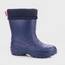 LEMIGO Unisex Kinder EVA Gummistiefel Gefüttert Leichte Warme Regenstiefel Jungen Mädchen TERMIX 861 22-37 EU (Dunkelblau, 34/35)