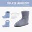 Ladeheid EVA Kinder Jungen Mädchen Gummistiefel Regenschuhe gefüttert LA-CA-03 (Hellblau, 22/23 EU)