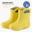 Ladeheid EVA Kinder Jungen Mädchen Gummistiefel Regenschuhe gefüttert LA-CA-03 (Gelb/Grau, 22/23 EU)