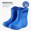 Ladeheid EVA Kinder Jungen Mädchen Gummistiefel Regenschuhe gefüttert LA-CA-03 (Blau/Marineblau, 22/23 EU)