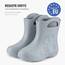 Ladeheid EVA Kinder Jungen Mädchen Gummistiefel Regenschuhe gefüttert LA-CA-03 (Grau, 26/27 EU)