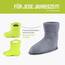 Ladeheid EVA Kinder Jungen Mädchen Gummistiefel Regenschuhe gefüttert LA-CA-03 (Limone, 30/31 EU)