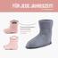 Ladeheid EVA Kinder Jungen Mädchen Gummistiefel Regenschuhe gefüttert LA-CA-03 (Puderrosa, 30/31 EU)
