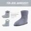 Ladeheid EVA Kinder Jungen Mädchen Gummistiefel Regenschuhe gefüttert LA-CA-03 (Grau, 26/27 EU)