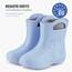 Ladeheid EVA Kinder Jungen Mädchen Gummistiefel Regenschuhe gefüttert LA-CA-03 (Hellblau, 26/27 EU)