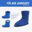 Ladeheid EVA Kinder Jungen Mädchen Gummistiefel Regenschuhe gefüttert LA-CA-03 (Blau/Marineblau, 32/33 EU)