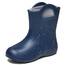 Ladeheid EVA Kinder Jungen Mädchen Gummistiefel Regenschuhe gefüttert LA-CA-03 Marineblau, 28/29 EU