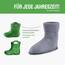 Ladeheid EVA Kinder Jungen Mädchen Gummistiefel Regenschuhe gefüttert LA-CA-03 (Smaragdgrün/Grau, 34/35 EU)