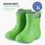 Ladeheid EVA Kinder Jungen Mädchen Gummistiefel Regenschuhe gefüttert LA-CA-03 (Grün/Grau, 34/35 EU)