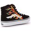 Vans Unisex Kinder Filmore Hi Sneaker, Flame Camo Black White, 32.5 EU