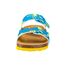 Lico Jungen Bioline Top Hausschuh, Blau/ Gelb, 33 EU