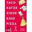Blue Orange, Taco Katze Ziege Käse Pizza (FIFA-Edition), Partyspiel, Kartenspiel, 2-8 Spieler, Ab 8+ Jahren, 10 Minuten, Deutsch